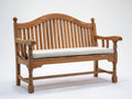 Bancos de jardín de madera 180 x 65 x 95 cm - color madera natural - diseño clásico para exterior